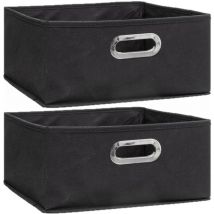 Lot de 2 Boites de rangement en tissu