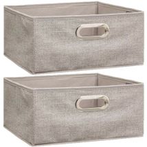 Lot de 2 Boites de rangement en tissu
