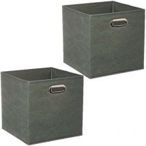 Lot de 2 Boîtes de rangement pliable