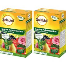 Lot de 2 boîtes de Souffre Pulvérisation Solabiol 750g – Protection efficace contre l'oïdium et les maladies des plantes