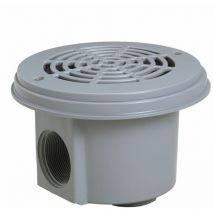 Lot de 2 bondes de fond pour piscine liner - Gris clair - 3253LGPAK2 Hayward