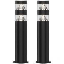 Arum Lighting - Lot de 2 Bornes pour Jardin nora Noir 9W led 4000K - H40cm