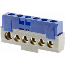 Bornier phase 6 connexions - bleu - Thomson