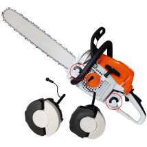 Lot de 2 bouchons pour réservoir à huile / Bouchon d'Essence carburant pour tronçonneuse Stihl ms171 ms181 MS200 ms210 ms200t ms211 ms192 ms192t