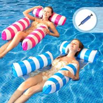 Gotrays - Lot de 2 Bouee Piscine Adulte Matelas Piscine Gonflable Jeux Piscine Hamac Gonflable Piscine Fauteuil Gonflable Piscine Flotteur Piscine