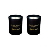 Babaflix - Lot de 2 Bougies décoratives cire de Soja naturel - Vanille