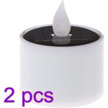 Treetalk - Lot de 2 Bougies solaires flottantes imperméables et flottantes