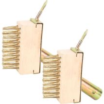 Sevengirl - Lot de 2 Brosses à Joints pour Mauvaises Herbes avec Crochet, Brosse de Mauvaises Herbes Têtes De Brosse à Mauvaises Herbes De