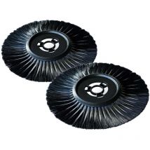 Intec - Lot de 2 Brosses latérales pour Balayeuse manuelle Nettoyage Optimal et Durable