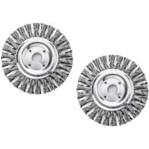 Lot de 2 Brosses Métalliques Circulaires - Diamètre 125mm