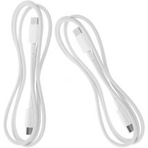 Lot de 2 câbles de chargement usb, câble de chargeur usb-c, câble usb c, charge rapide, usb c, usb c