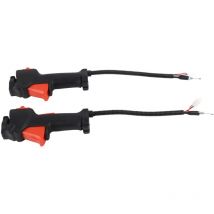 Lot de 2 câbles de support de gâchette d'accélérateur pour interrupteur de poignée adaptés à la tondeuse Stihl FS75 FS80 FS85