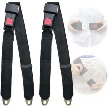 Lot De 2 Ceintures De Sécurité Universelles Réglables 2 Points De Harnais De Sécurité Réglables Ceinture De Sécurité Simple Double,ceinture De 