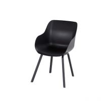 CHALET & JARDIN Lot de 2 - Chaises SOPHIE Element Organic - Noir