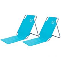 O'beach - Lot de 2 chaises dossiers de plage pliables Dimensions : 45 x 163 x 44 cm