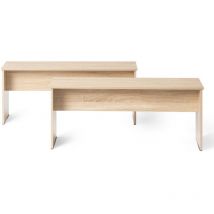 Lot de 2 Chaises de Salle à Manger, Économisez de l'espace, Adapté à la Chambre, Salon, Balcon--110 x 30 x 45 cm