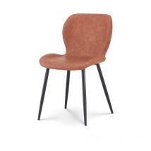 Lot de 2 chaises de salle à manger ninalou en simili marron