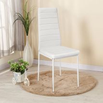 Lot de 2 Chaises de Salle à Manger Style Contemporain pour Notre Salle à Manger, Cuisine, Salle de Réunion Blanc