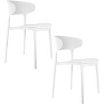 Leitmotiv - Lot de 2 chaises design Fain