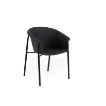Webmarketpoint - Nari - Chaise en tissu gris foncé 2 pcs