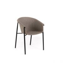 Nari - Chaise en tissu gris foncé 2 pcs