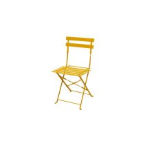 Essenciel Green - Chaise Pliante Merida Acier Jaune Solaire