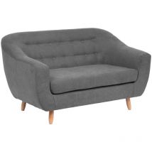 Atmosphera Créateur D'intérieur - Canapé Retro 2 places gris