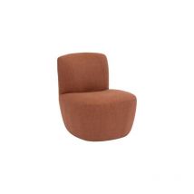 Atmosphera Créateur D'intérieur - Chauffeuse Léone Terracotta - Atmosphera