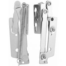 Lot de 2 charnières de support pliables en acier durable pour placard, placard, armoire, porte