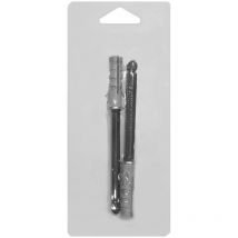 Lot de 2 chevilles escamotables pour fixation murale épaisseur 1,8