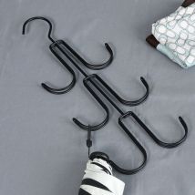 Lot de 2 cintres en métal peu encombrants, rangement pour sacs à main, sacs à main, sacs à dos, débardeurs