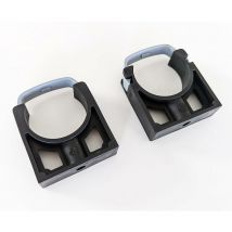 Interplast - Lot de 2 Colliers de fixation tuyaux pvc clip pp 50mm 5cm 50 mm nf