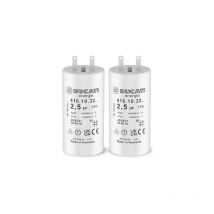 Lot de 2 Condensateurs 2,5 uF pour Moteur de Volet Roulant Somfy Durée de Vie 10 000 Heures Condensateur Cylindrique Ducati