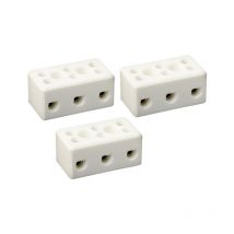 Lot de 2 connecteurs céramiques 6mm 3 entrées - Tekox