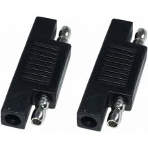 Lot de 2 Connecteurs D'Adaptateur Inverseur de Polarité sae