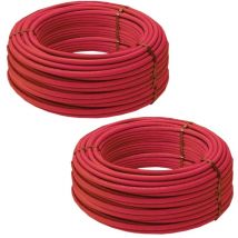 Blansol - Lot de 2 couronnes de 240 mètres de Tube per bao nu Ø16 Rouge Barbi