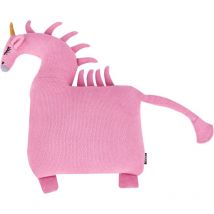 Beliani - Lot de 2 Coussins en Coton pour Enfants en Forme de Licorne Doux Rose Lammi