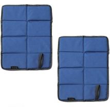 Lot de 2 coussins pliables d'extérieur, coussins de plage, coussins imperméables, adaptés