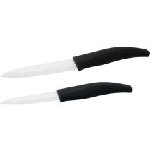 Lot De 2 Couteaux - Nirosta - Lames En Céramique De 12,5 Et 18 Cm De Long