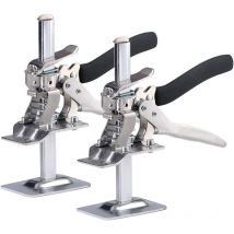 Tigrezy - Lot de 2 crics à outils de levage manuel pour économiser de la main-d'œuvre, réglage de la hauteur, élévateur de carrelage mural, levage de