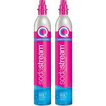 Sodastream - Lot de 2 cylindres de gaz co2 60l quick connect pour machine à gazéifier 2 x cylindre quick connect