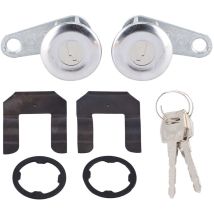 Jeffergarden - Lot de 2 cylindres de serrure de porte de voiture avec 2 clés pour Ford 19881991