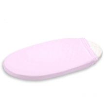 Lot de 2 draps housses bébé coton bio pour berceau et couffin ovale 40x80 rose