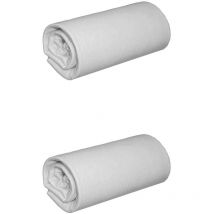 Lot de 2 draps housses jersey gris bonnet 30 cm 100% coton biologique 70x200