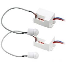 Arum Lighting - Lot de 2 Détecteurs de Mouvement Encastrable Infrarouge IP65