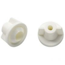 Olfa - Lot de 2 écrous papillons nylon M6 pas de 100 pour abattant de wc . Compatible avec tous les abattants .