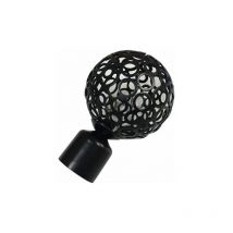 Lot de 2 embouts de tête de tringle à rideau de 22 mm