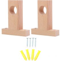 Lot de 2 embouts de tringle à rideau pour la maison, support décoratif pour tringle à rideau