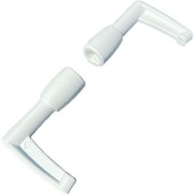 Lot De 2 Embouts Longs Pour Tringle D'Espagnolette – Haut Et Bas – Fermeture Volet Battant – Polyamide Blanc – Standard Universel – Verrouillage 