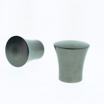 Lot de 2 Embouts Pommeau Lisse 28mm - Carbone - Boulet